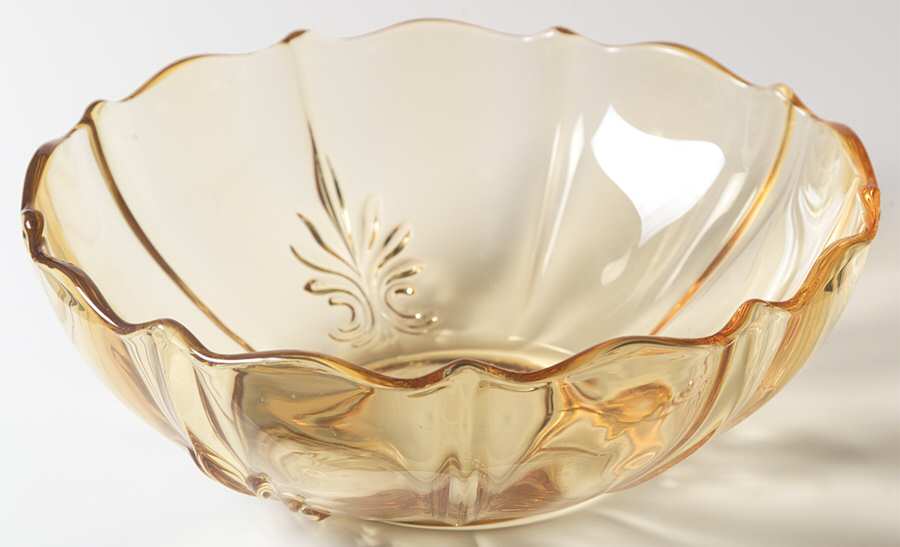 Baroque Topaz 10" Salad Bowl (Baroque Shape) by Fostoria-1