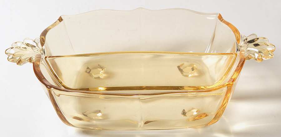 Baroque Topaz 2 Part Handled Relish (Baroque Shape) by Fostoria-1
