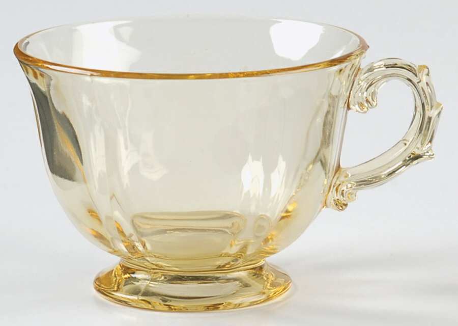Baroque Topaz Footed Cup by Fostoria-1