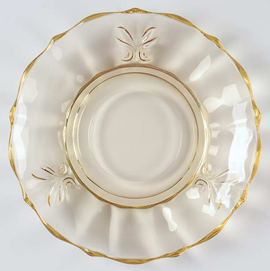 Baroque Topaz Saucer for Footed Cup (Baroque Shape) by Fostoria-1