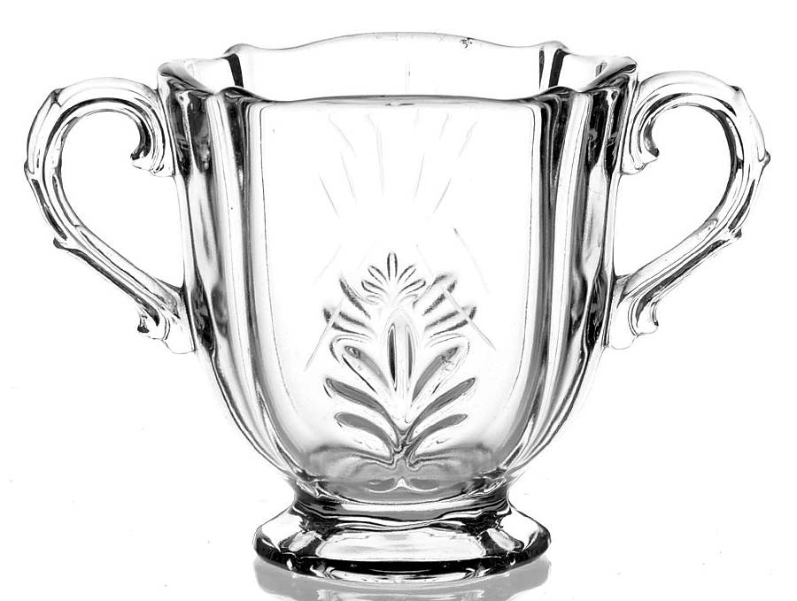 Beacon (Stem 6017, Cut 767) Open Sugar (Baroque Shape) by Fostoria-1