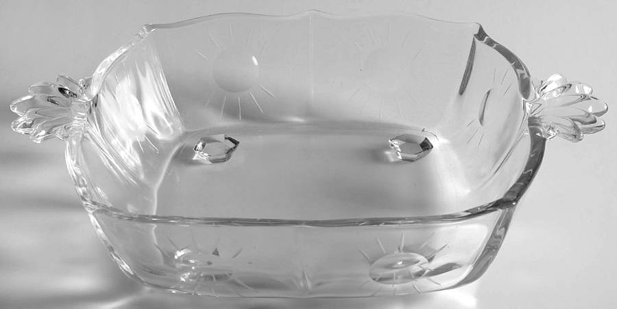 Beacon (Stem 6017, Cut 767) Square Handled Sweet Meet (Baroque Shape) by Fostoria-1