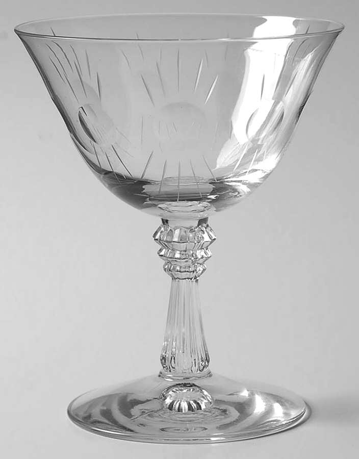 Beacon (Stem 6017, Cut 767) Low Sherbet by Fostoria-1