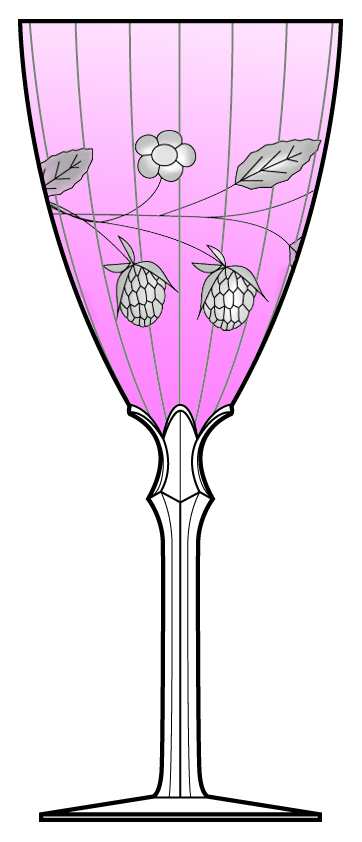 Berry Rose (Stem 5098-5298) Water Goblet by Fostoria-1
