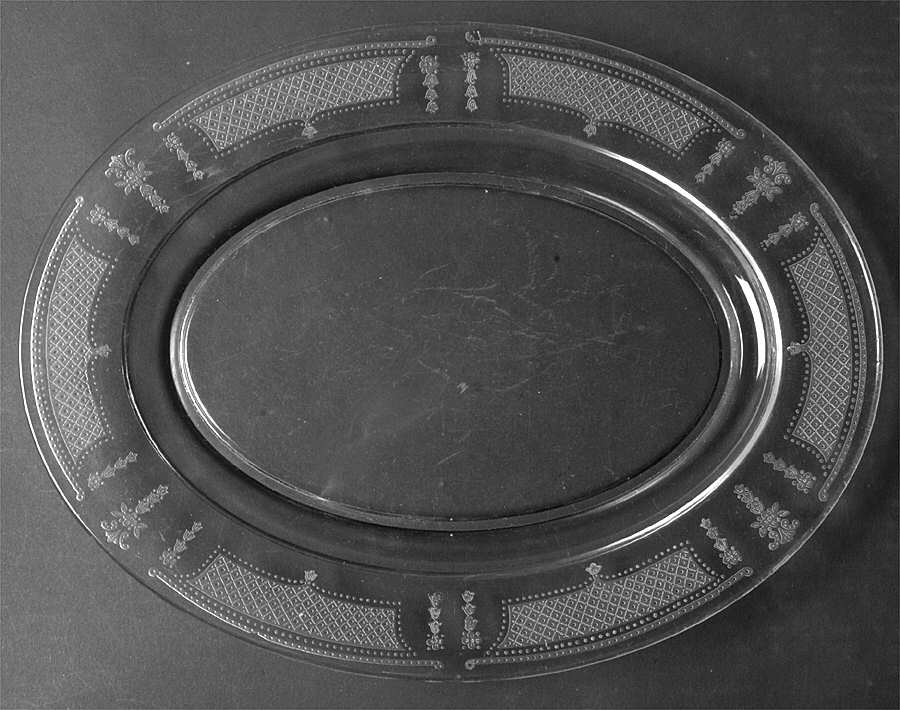 Beverly Clear 12" Oval Platter by Fostoria-1