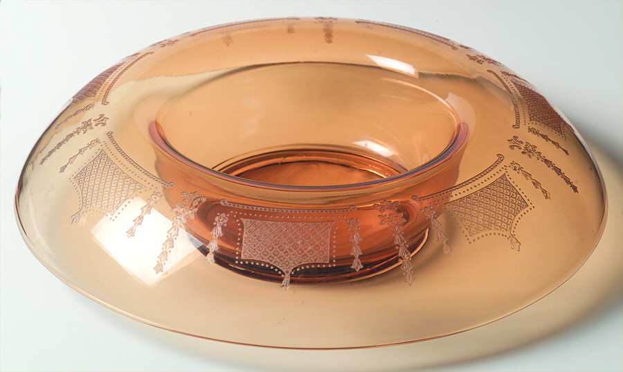 Beverly Amber 13" Centerpiece by Fostoria-1