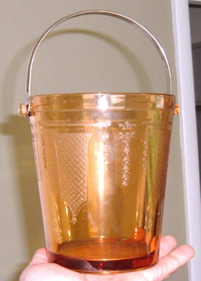Beverly Amber Ice Bucket by Fostoria-1