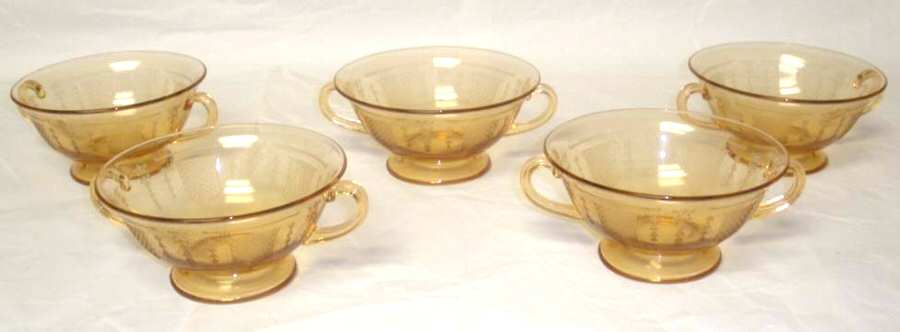 Beverly Amber Footed Cream Soup Bowl Only by Fostoria-1