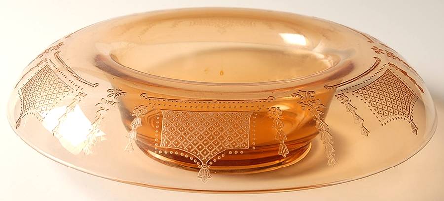 Beverly Amber 11" Centerpiece by Fostoria-1