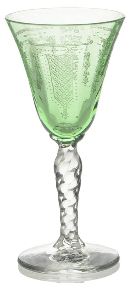 Beverly Green Cordial Glass by Fostoria-1