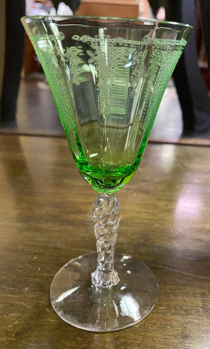 Beverly Green Wine Glass by Fostoria-1