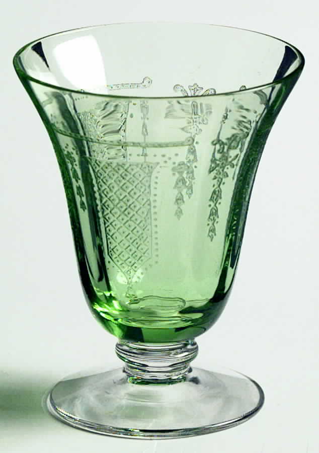 Beverly Green Oyster or Fruit Cocktail by Fostoria-1