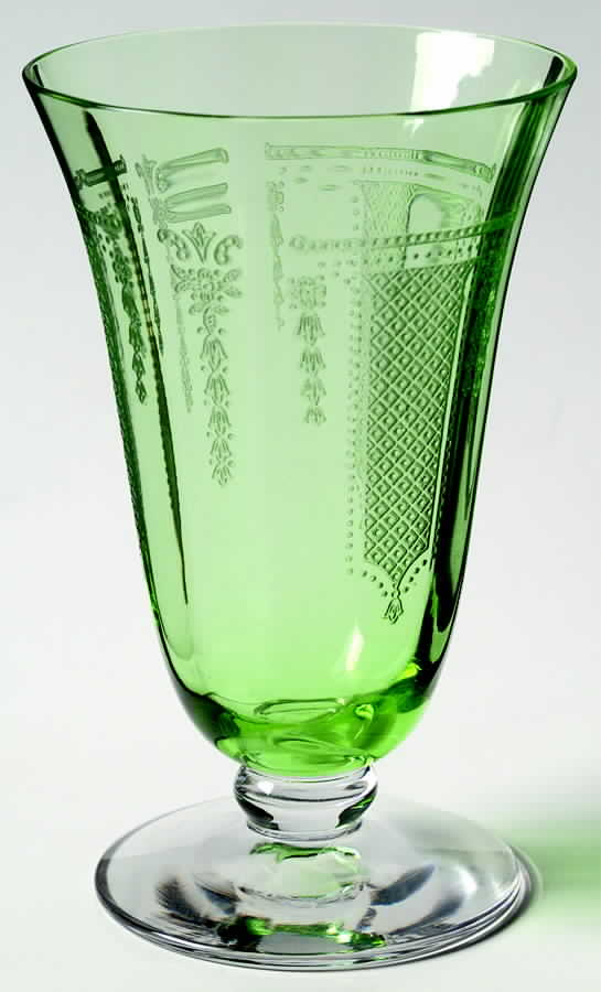 Beverly Green 9 Oz Footed Tumbler by Fostoria-1