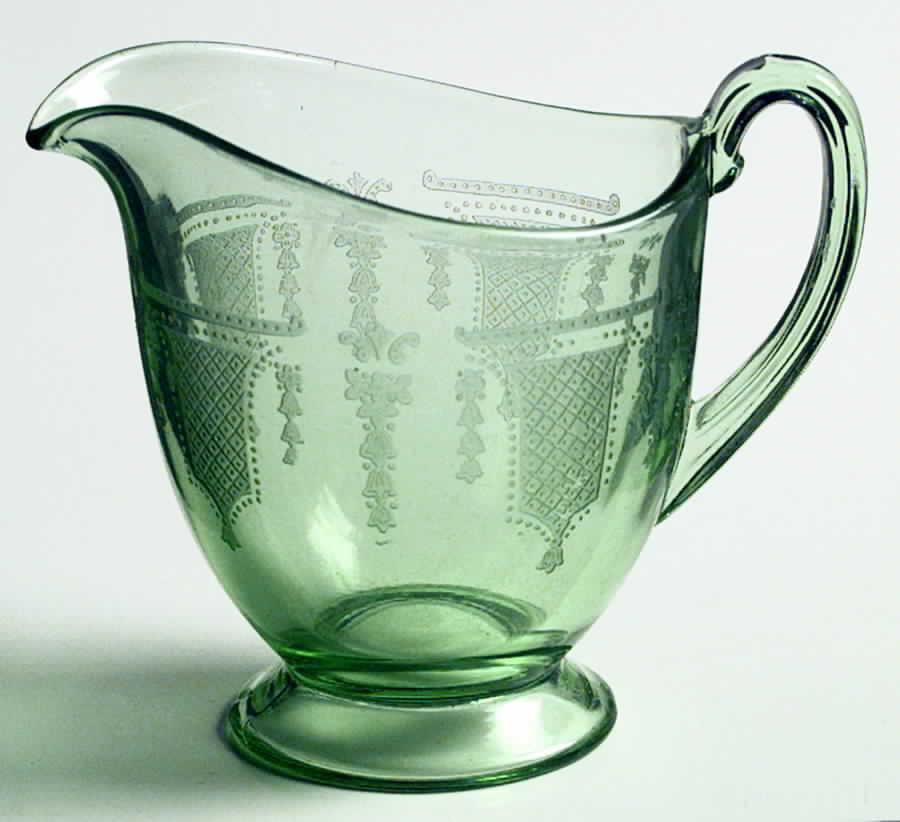 Beverly Green Creamer by Fostoria-1
