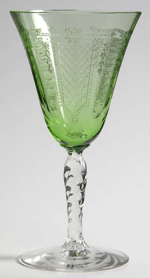 Beverly Green Claret Wine by Fostoria-1