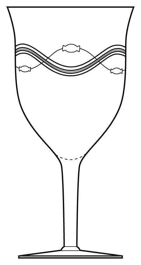 Billow (Stem 858, Cut 118) Water Goblet by Fostoria-1