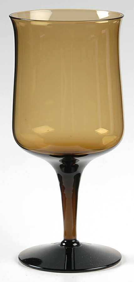 Biscayne Brown (Nutmeg, Stem 6122) Water Goblet by Fostoria-1