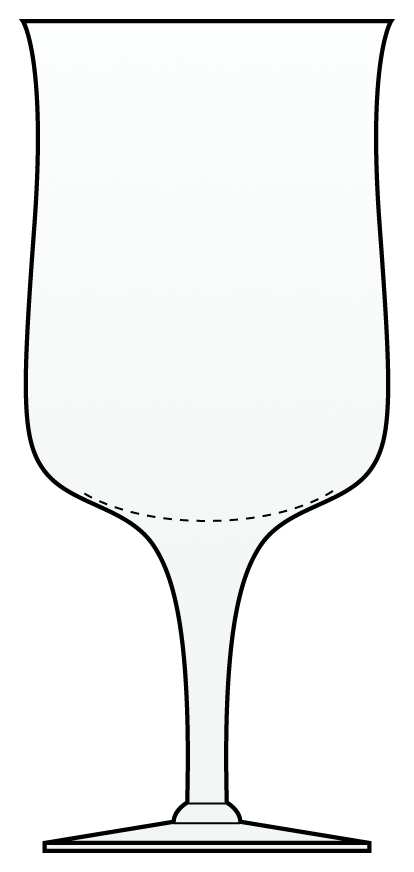 Biscayne Snow White (Stem 6122) Water Goblet by Fostoria-1