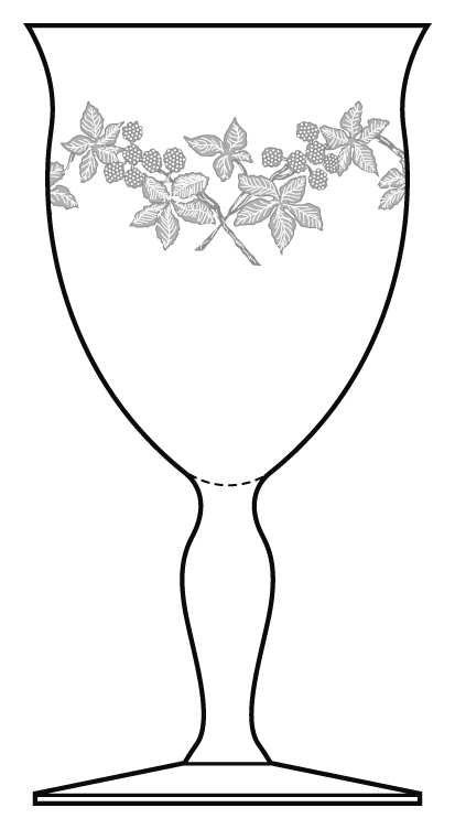 Blackberry Water Goblet by Fostoria-1