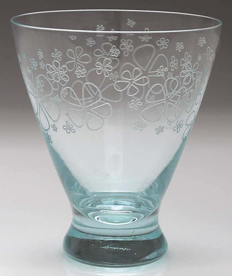 Blue Meadow Sky Blue (Stem 4180) 12 Oz Flat Tumbler by Fostoria-1