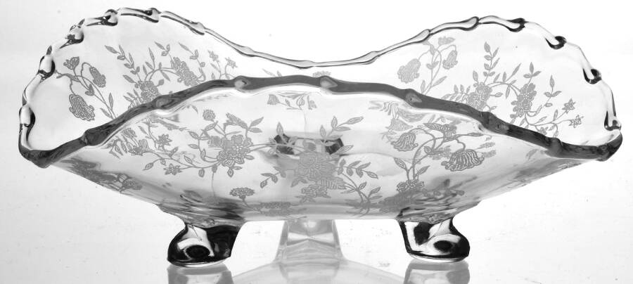 Bouquet (Stem 6033, Etch 342) 3 Toed Tricorne by Fostoria-1