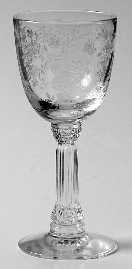 Bouquet (Stem 6033, Etch 342) Cordial Glass by Fostoria-1