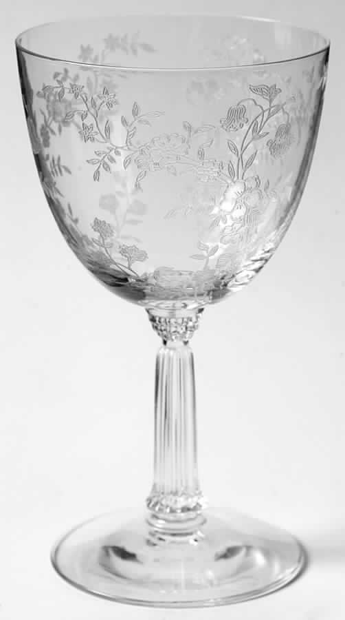 Bouquet (Stem 6033, Etch 342) Water Goblet by Fostoria-1