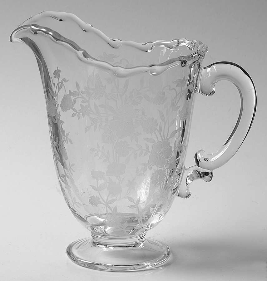 Bouquet (Stem 6033, Etch 342) 16 Oz Pitcher by Fostoria-1
