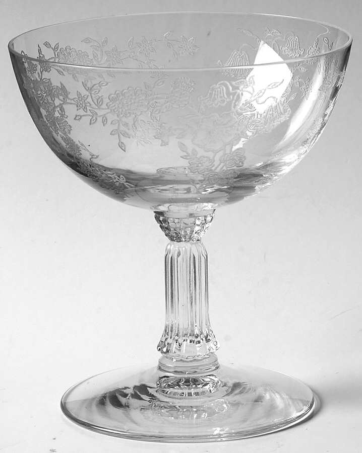 Bouquet (Stem 6033, Etch 342) Low Sherbet by Fostoria-1