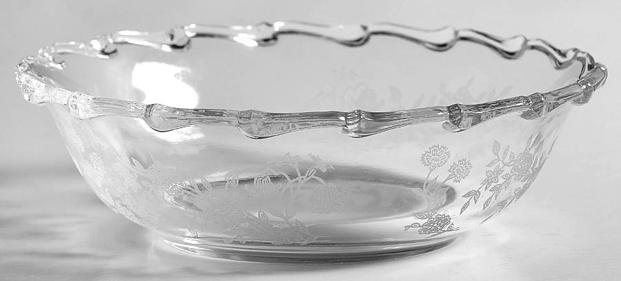 Bouquet (Stem 6033, Etch 342) Cereal Bowl by Fostoria-1