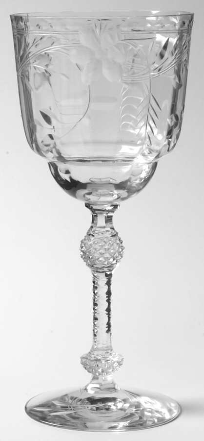Bristol (6007, Cut710, Older) Water Goblet by Fostoria-1