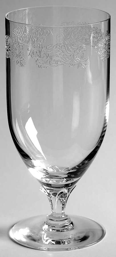 Brocade (No Gold, Etched, Newer) Iced Tea by Fostoria-1