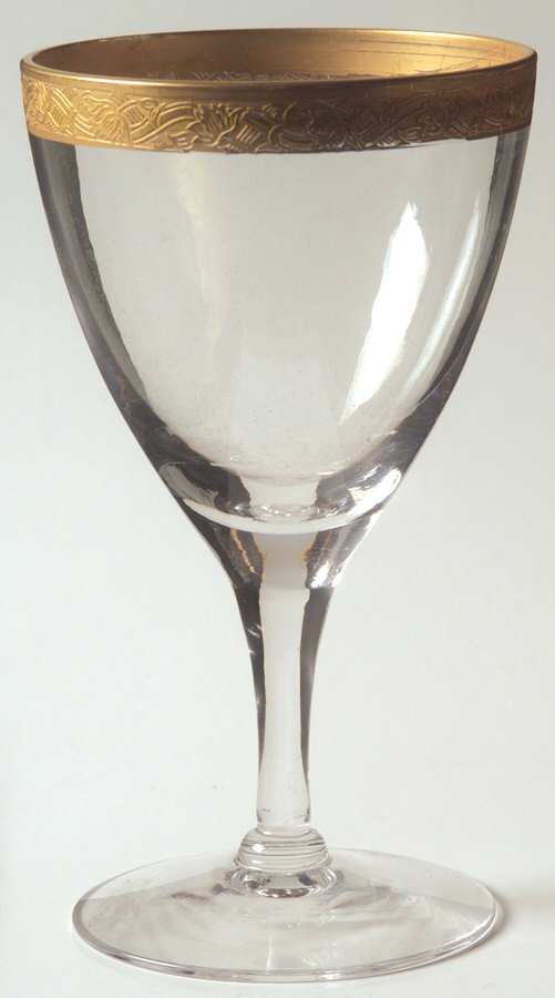 Brocade (6106, Older, Goldenc) Claret Wine by Fostoria-1
