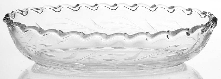 Bridal Wreath (Stem 6049) 9" Oval Bowl by Fostoria-1