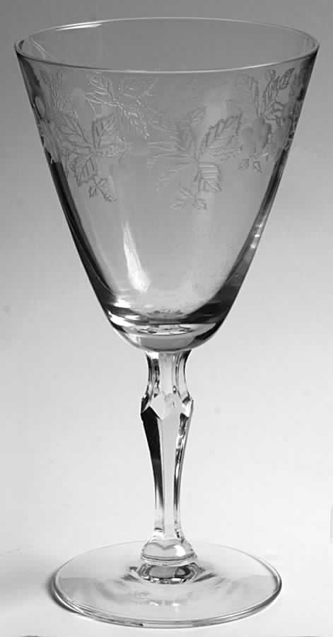 Burgundy (Stem 6092, Cut 878) Water Goblet by Fostoria-1