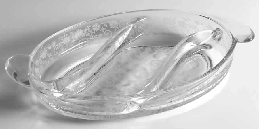 Buttercup 12" Rectangular 3 Part Relish by Fostoria-1