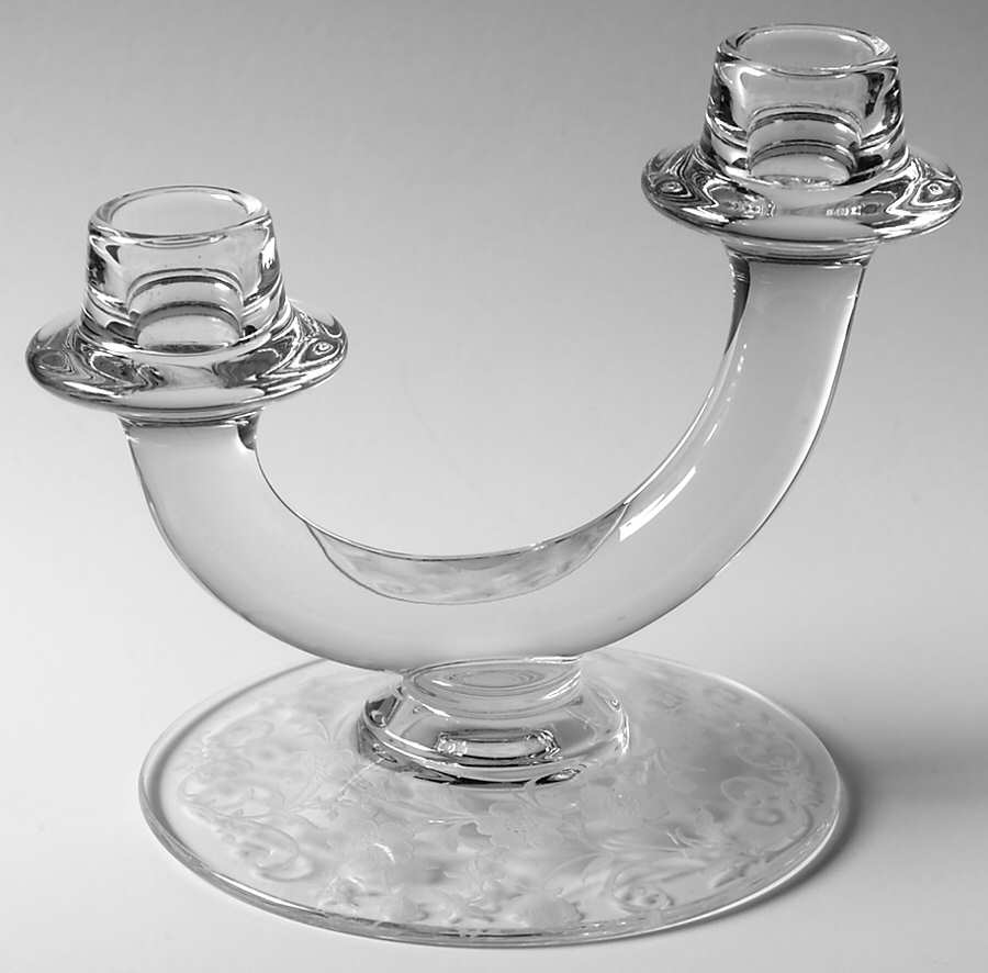 Buttercup Double Light Candlestick by Fostoria-1