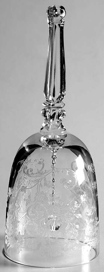 Buttercup Bell Made From Claret Glass by Fostoria-1