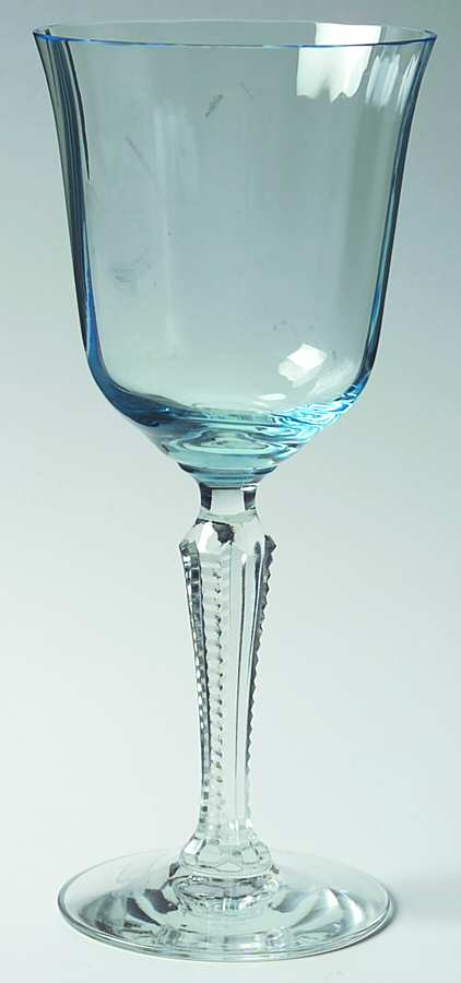 Camelot Blue Water Goblet by Fostoria-1