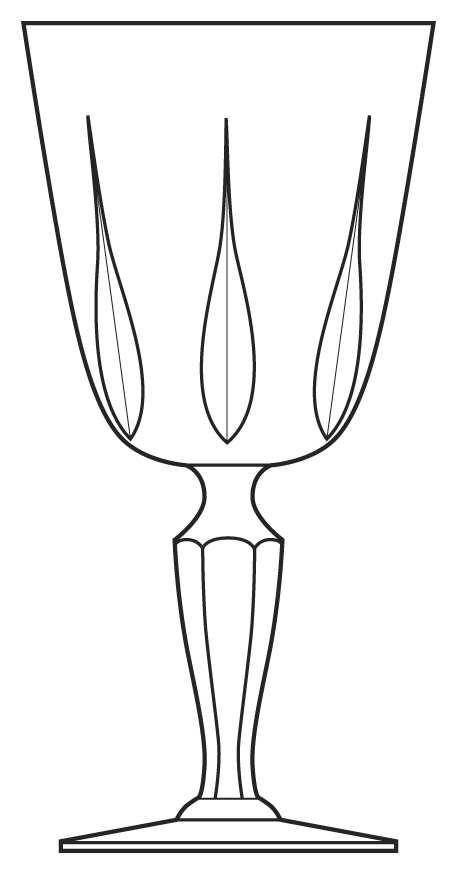 Cantata Clear Water Goblet by Fostoria-1