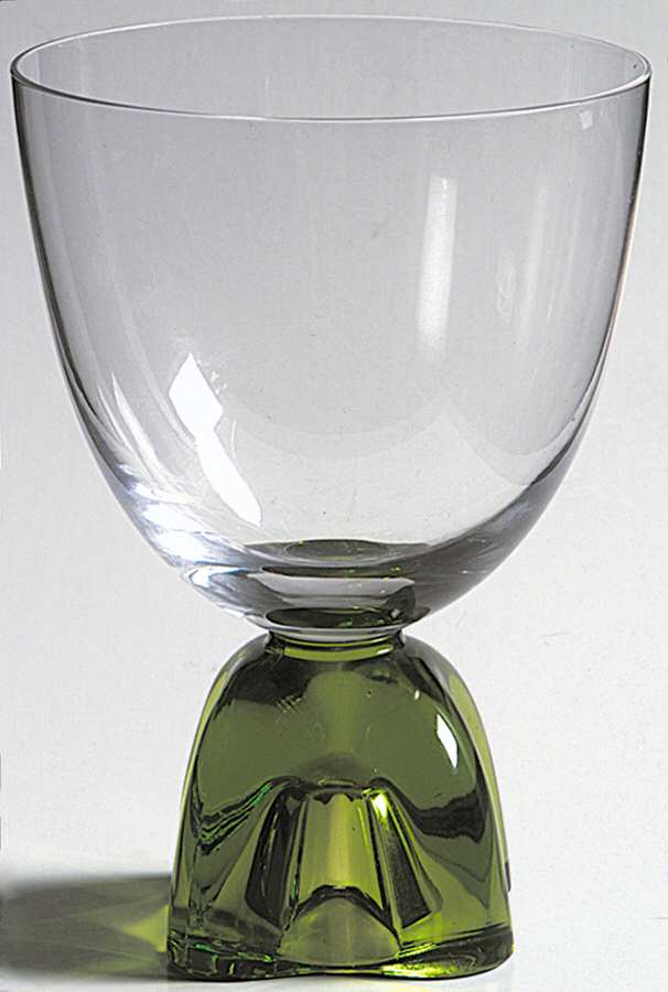 Capri Green Water Goblet by Fostoria-1