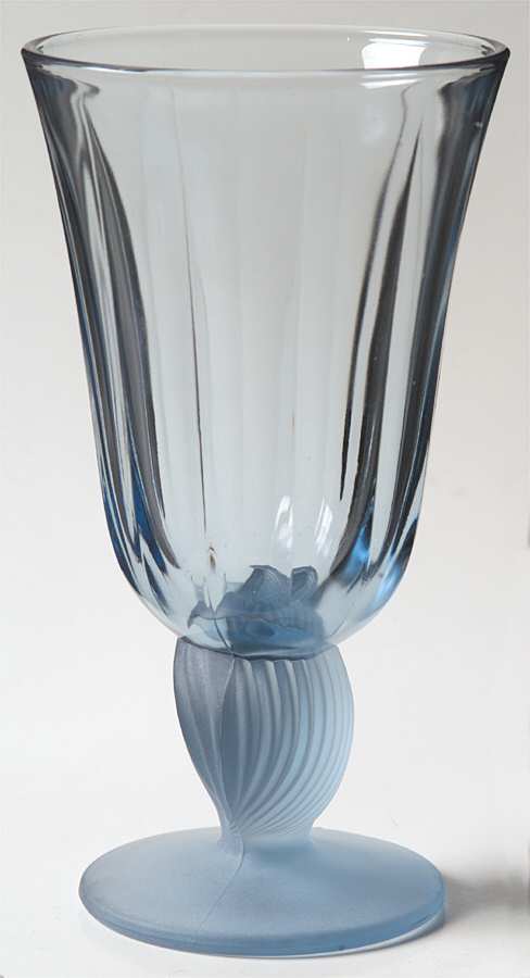 Captiva Blue Water Goblet by Fostoria-1