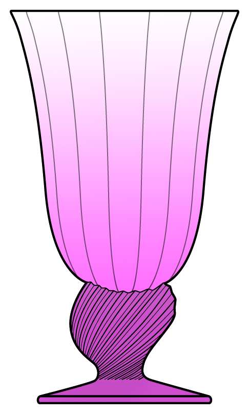 Captiva Pink Water Goblet by Fostoria-1