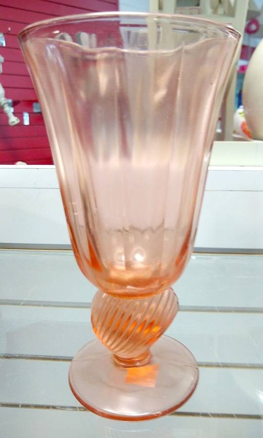 Captiva Peach Water Goblet by Fostoria-1