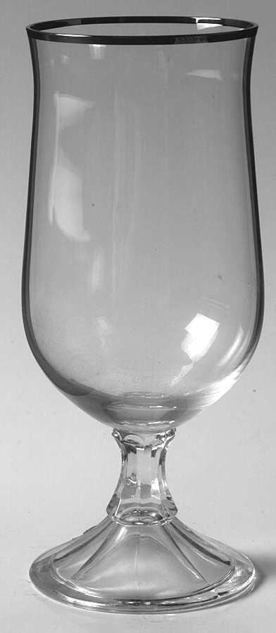 Celebration Clear (Platinum Trim) Iced Tea by Fostoria-1
