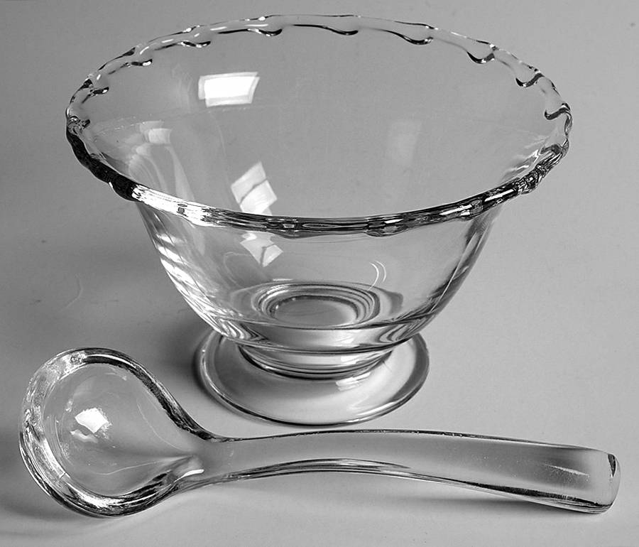 Century (Pressed) Mayonnaise and Ladle, No Underplate by Fostoria-1