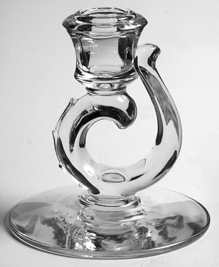 Century (Pressed) 4" Single Light Candlestick by Fostoria-1