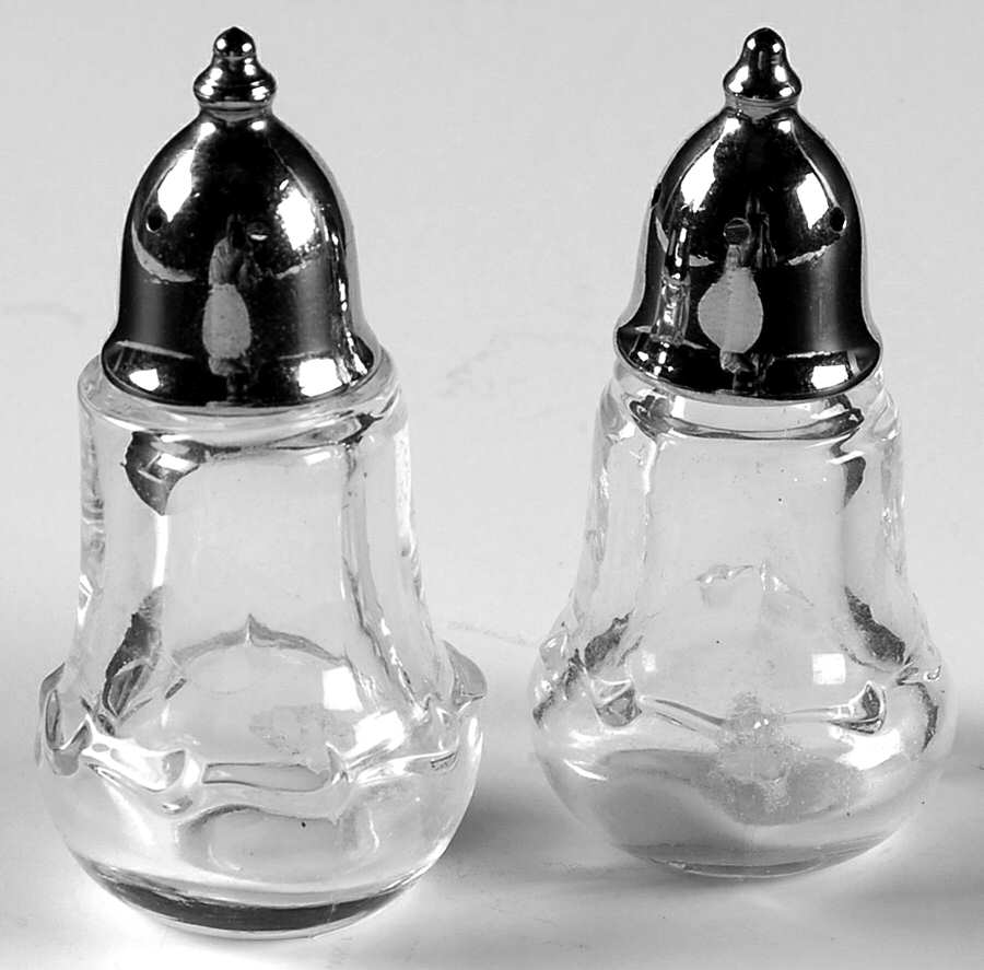 Century (Pressed) Mini Shaker Set with Metal Lids by Fostoria-1