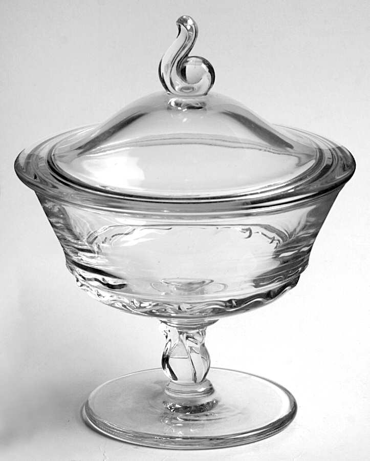 Century (Pressed) Jam/Jelly & Lid by Fostoria-1