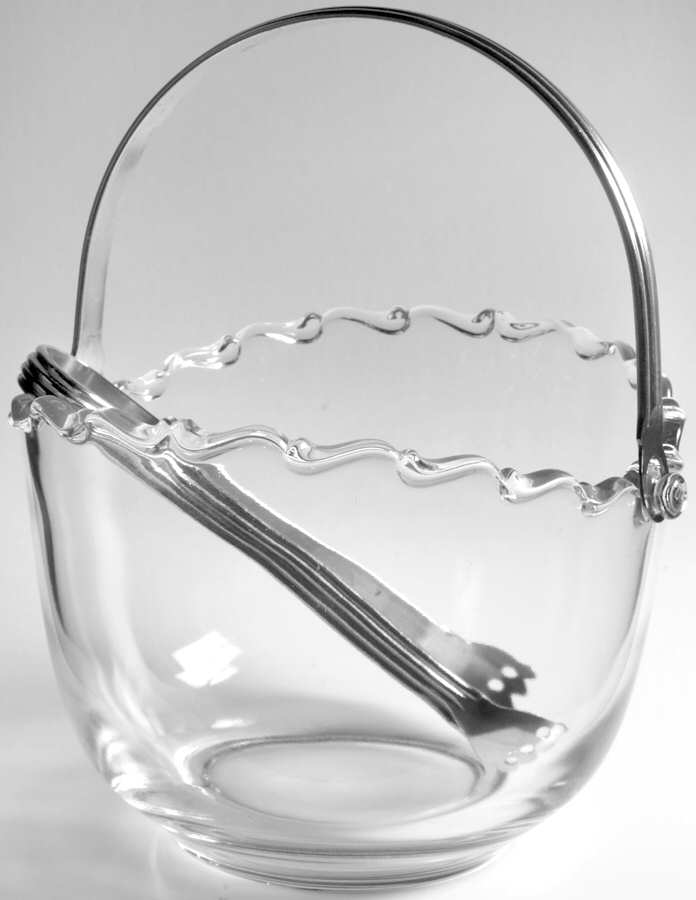 Century (Pressed) Ice Bucket with Detachable Handle and Tongs by Fostoria-1